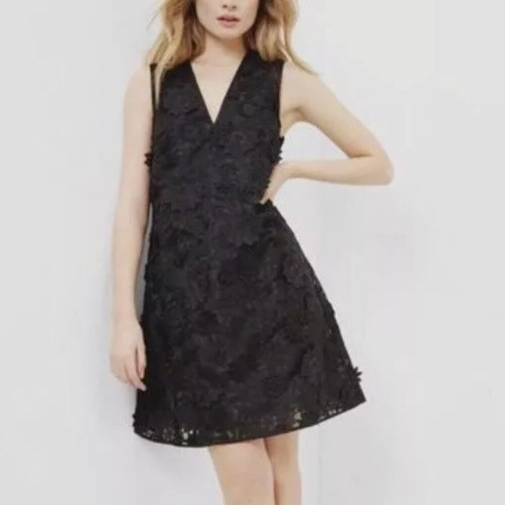 Ted Baker 3D Floral Applique Mini Dress